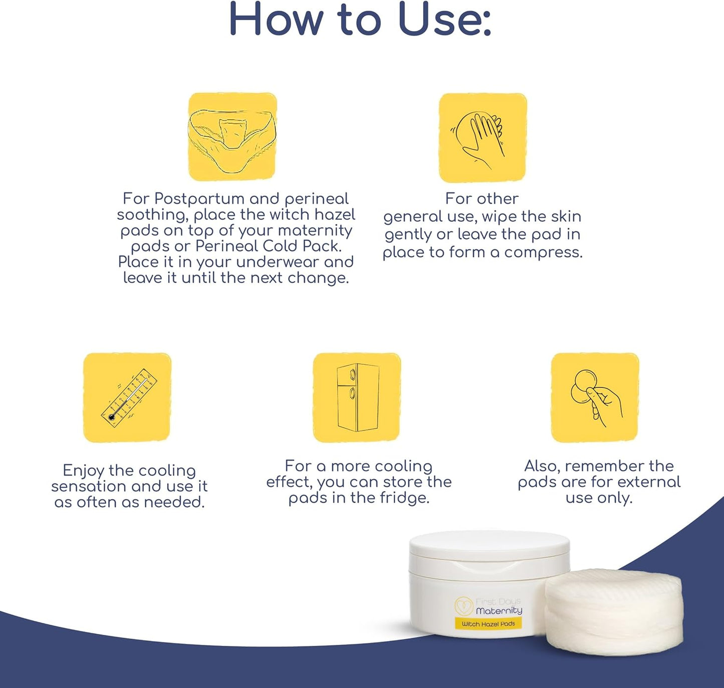 First Days Maternity Witch Hazel Pads