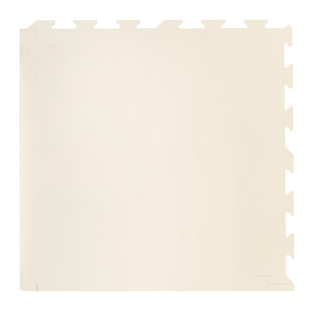 Ivory baby play mat Plain Tile Collection Maxie Moo