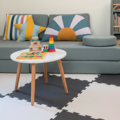 EVA Foam Baby play mat Charcoal & Ivory