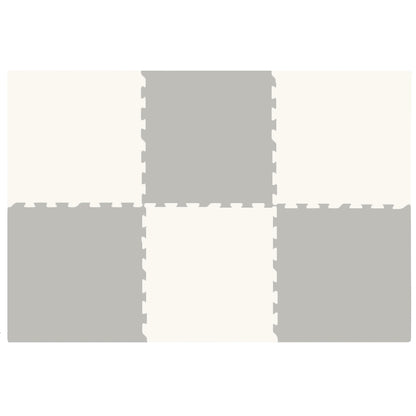 EVA Foam Baby play mat Grey & Ivory