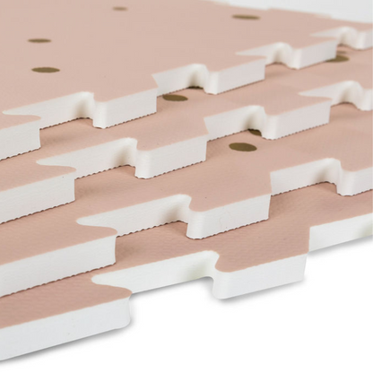 EVA Foam Baby Play Mat - Pink & Gold Confetti