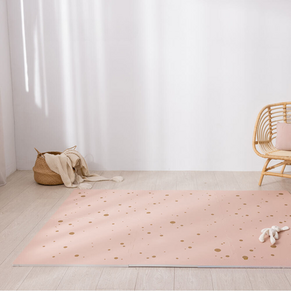 EVA Foam Baby Play Mat - Pink & Gold Confetti
