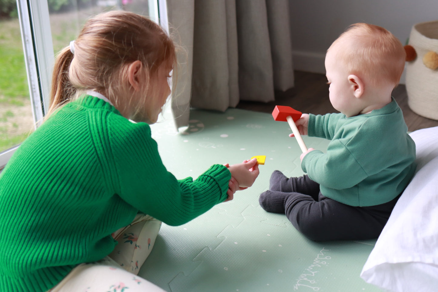 EVA Foam Baby Play Mat - Fairytale Forest - Mint Green