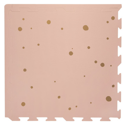 EVA Foam Baby Play Mat - Pink & Gold Confetti