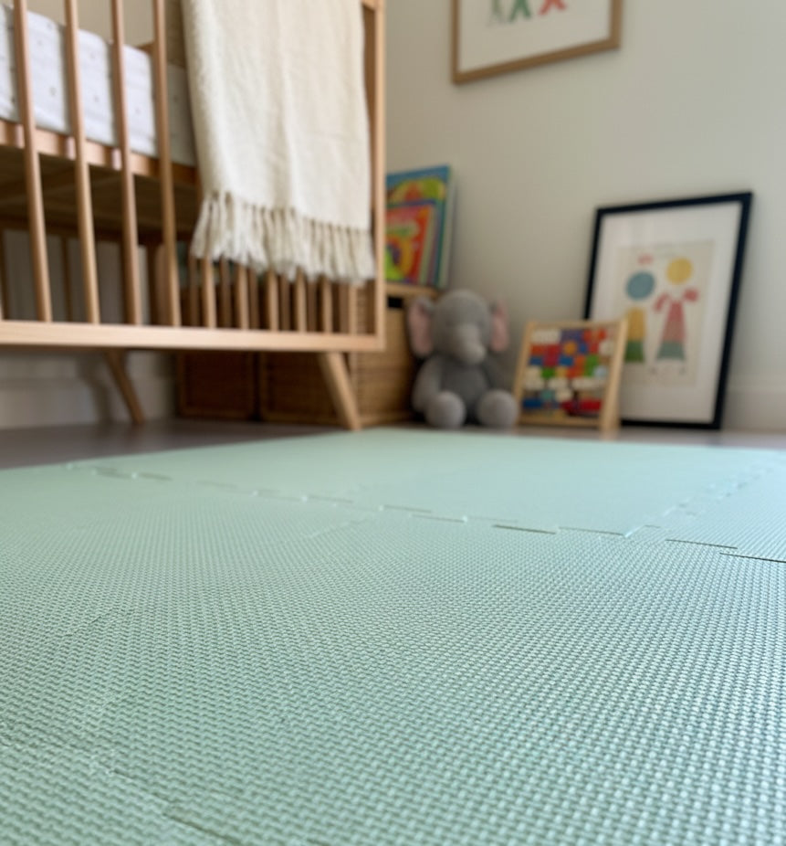 EVA Foam baby play mat Sage Green